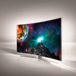 Pantalla de la gama de los televisores curvos de Samsung