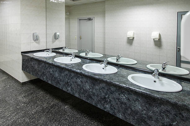 Baño industrial negro mate