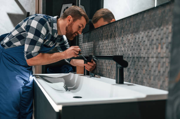 baño con estilo industrial