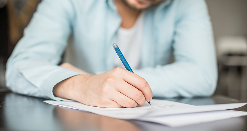 Firmar un contrato