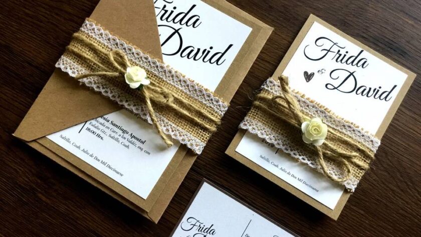 invitación impresa para bodas
