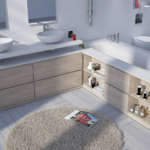 muebles de baño con madera