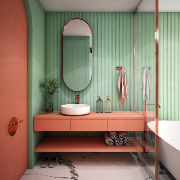 Baño minimalista